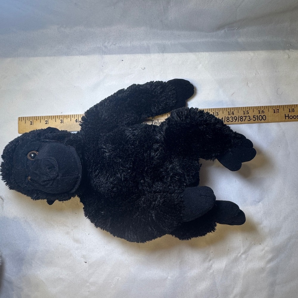 Aurora World Black Gorilla Plush Stuffed Animal Realistic Ape 12 Inch Toy - Picture 5 of 6